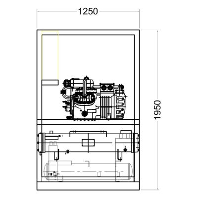 small scale industrial contact plate freezer